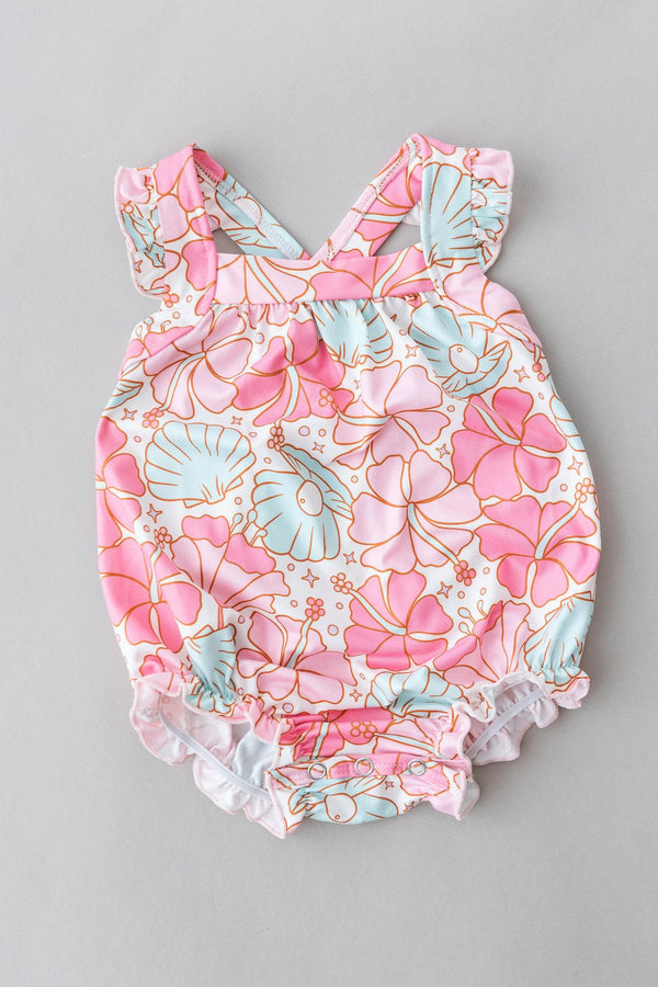 beach-daze-ruffle-cross-back-romper Mila & Rose - Sophia's StyleRuffle Cross Back Romper-1